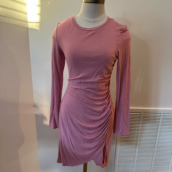 ALYA Blush Pink Long Sleeve Dress in Size Small - Picture 1 of 4